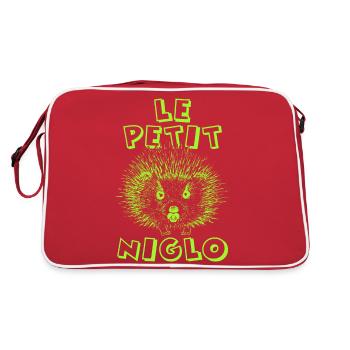 PETIT NIGLO - Sac Retro - rouge/blanc - Dos