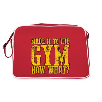 Arrivé au gymnase, maintenant quoi 3 - Sac Retro - rouge/blanc - Dos