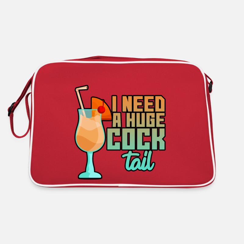 I Need A Huge Cocktail 4 Retro Tasche