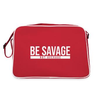Soyez sauvage - Sac Retro - rouge/blanc - Dos
