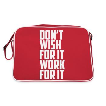 Ne souhaitez pas que cela fonctionne pour elle - Sac Retro - rouge/blanc - Dos