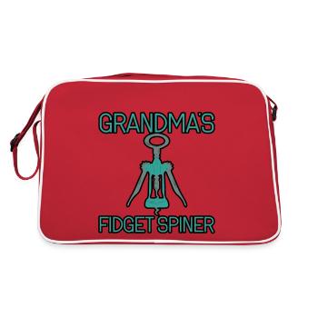 Fidget Spinner de grand-mère 3 - Sac Retro - rouge/blanc - Dos