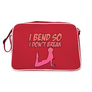 I Bend So I Don't Break 2 - Retro Tasche - Rot/Weiß - Hinten