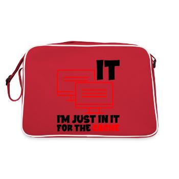 I'm Just In It For The Cache 2 - Retro Bag - red/white - Back