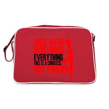 This is a cordless hole puncher 2 - Retro Bag - red/white - Back
