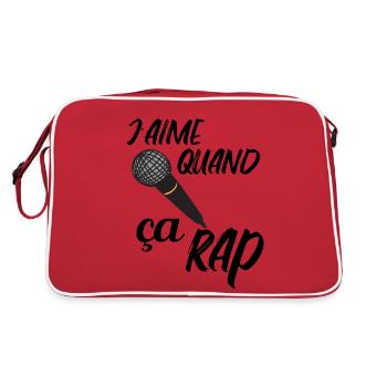 j aime quand ça rap - Sac Retro - rouge/blanc - Dos