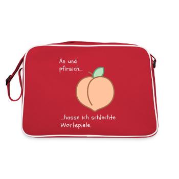 an und pfirsich - Retro Tasche - Rot/Weiß - Hinten