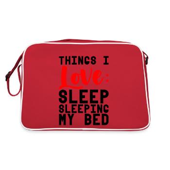 Choses que j’aime, dormir dans mon lit 4 - Sac Retro - rouge/blanc - Dos