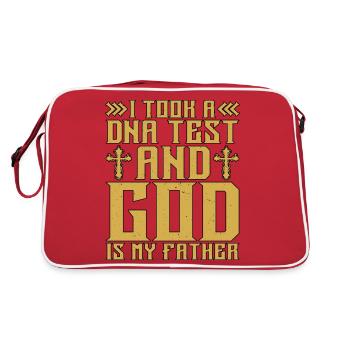 I took a DNA test and God is my father 17 - Retro Bag - red/white - Back