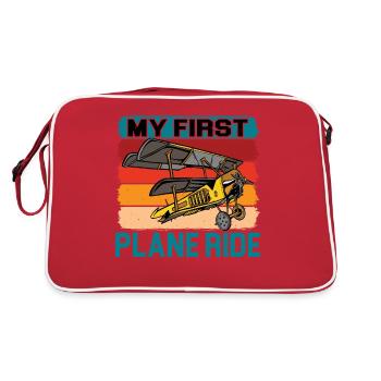 My First Plane Ride 38 - Retro Bag - red/white - Back