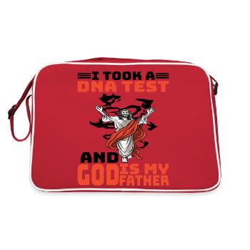 I took a DNA test and God is my father 18 - Retro Bag - red/white - Back