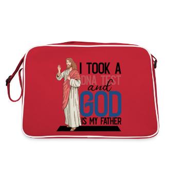 I took a DNA test and God is my father 20 - Retro Bag - red/white - Back