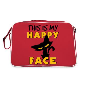 Chat alors je regarde quand je suis heureuxkinderki - Sac Retro - rouge/blanc - Dos