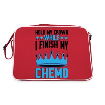 Tenez ma couronne pendant que je termine ma chimio 29 - Sac Retro - rouge/blanc - Dos