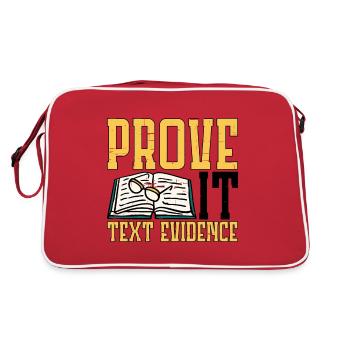 Prove It, Text Evidence 21 - Retro Bag - red/white - Back