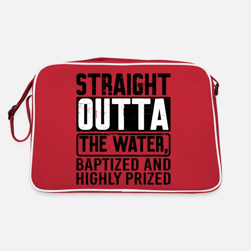 Straight Outta The Water and Baptized 14 Retro Bag