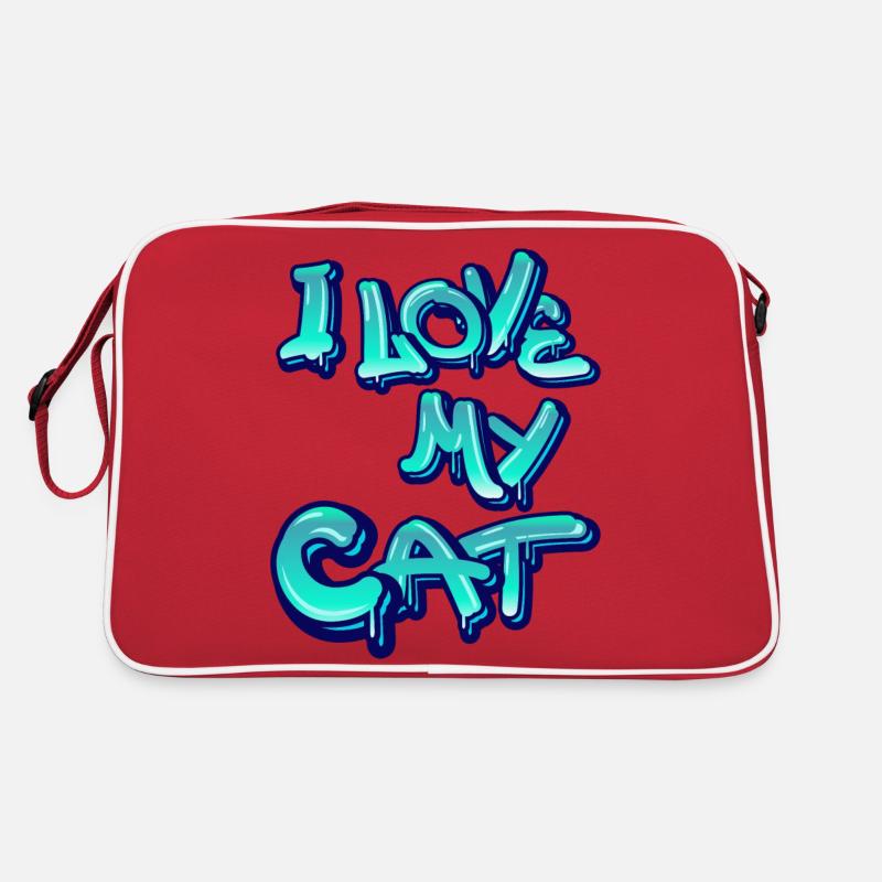 I love my cat Retro Bag