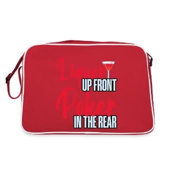 Liquor Up Front, Poker In The Rear 4 - Retro Bag - red/white - Back