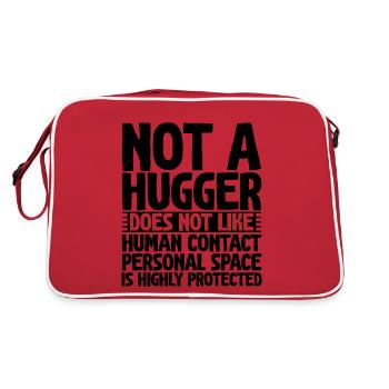 Pas un câlin, n’aime pas le contact humain 2 - Sac Retro - rouge/blanc - Dos