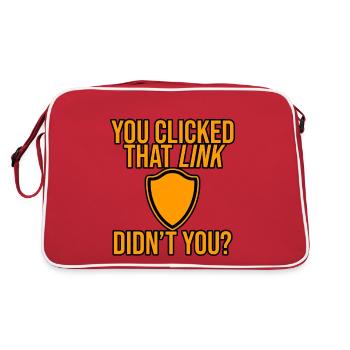 You Clicked That Link, Didn't You 4 - Retro Bag - red/white - Back