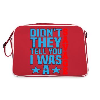 Didn't they tell you I was a savage 3 - Retro Bag - red/white - Back