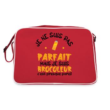 pas parfait mais je suis bricoleur - Sac Retro - rouge/blanc - Dos