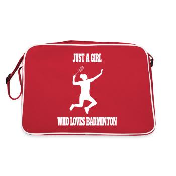 Joueuse de badminton Badminton Filles Badminton - Sac Retro - rouge/blanc - Dos