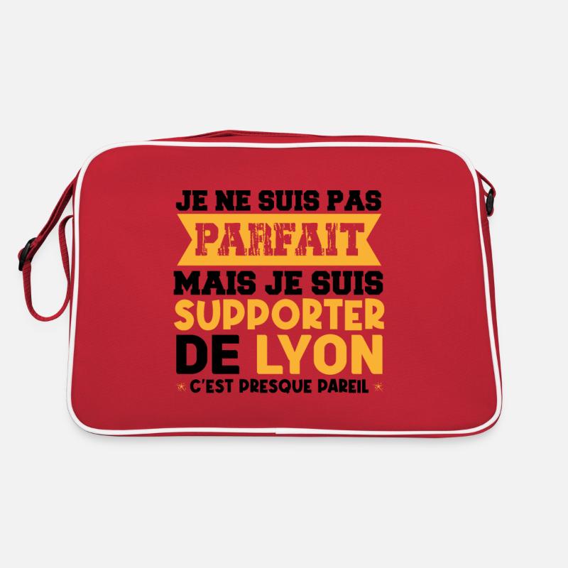 JE SUIS SUPPORTER DE LYON Sac Retro