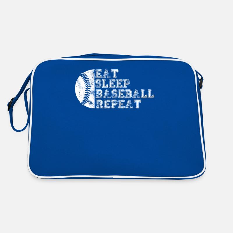 Manger dormir Baseball Répéter Joueur de baseball Drôle Sac Retro