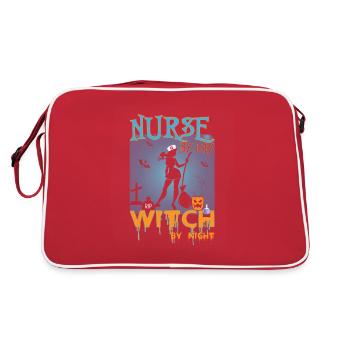 Joyeux Halloween Horror Monster Haunted Horror Scare - Sac Retro - rouge/blanc - Dos