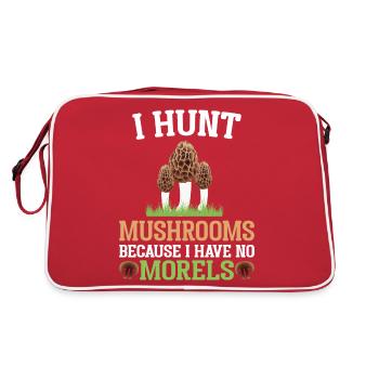 Mushroom hunting Mushroom seekers Mushrooms Morels Forest mushroom - Retro Bag - red/white - Back