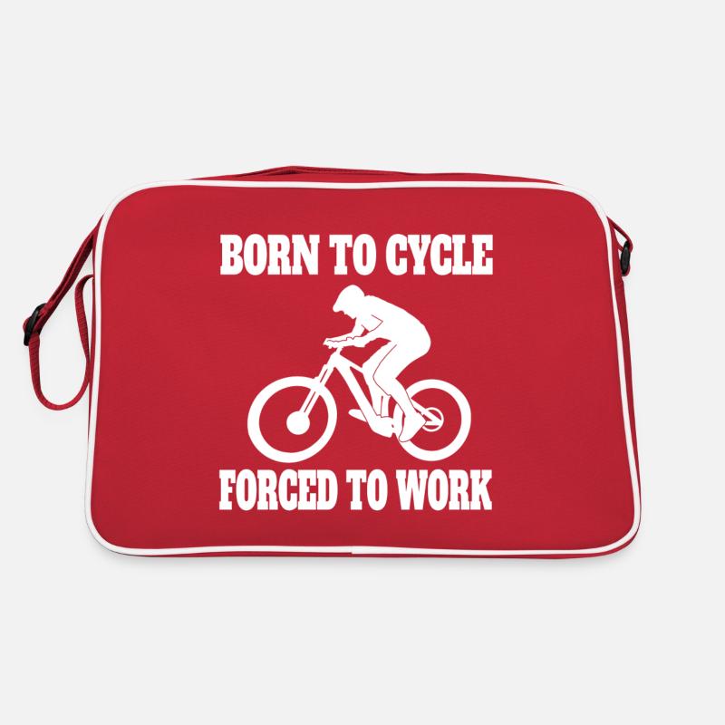 VÉLO DE MONTAGNE Cyclisme Cyclisme Tour Cyclisme - Sac Retro - rouge/blanc