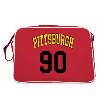 pittsburgh 90 - Retro Bag - red/white - Back