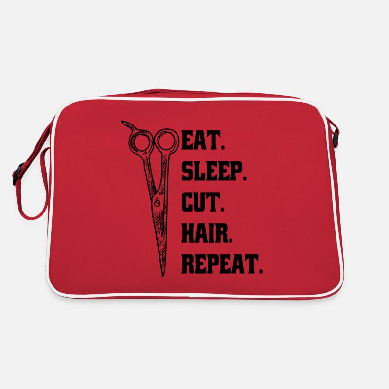 Coiffeur Coiffeur Ciseaux Coiffeur Ciseaux Peigne Sac Retro