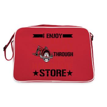 Enjoy Romantic Walks Through The Hardware Store10 - Retro Bag - red/white - Back
