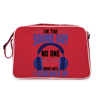 Je suis le gars du son, personne ne sait jusqu’à ce que j’aie merdé3 - Sac Retro - rouge/blanc - Dos