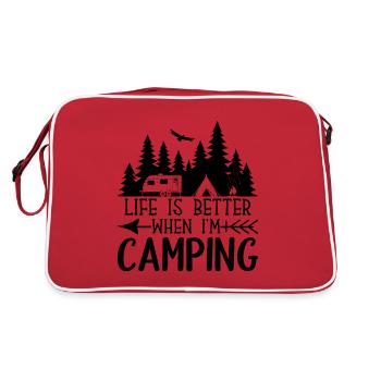 Camping Caravane Camping - Sac Retro - rouge/blanc - Dos