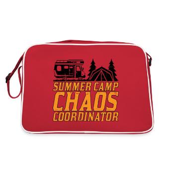 Summer Camp Chaos Coordinator 6 - Retro Tasche - Rot/Weiß - Hinten
