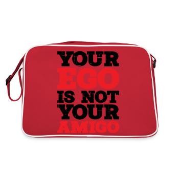Your ego is not your amigo 12 - Retro Bag - red/white - Back