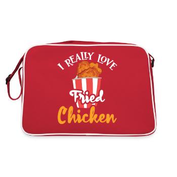 Fried Chicken Fried Fat Chicken - Retro Bag - red/white - Back