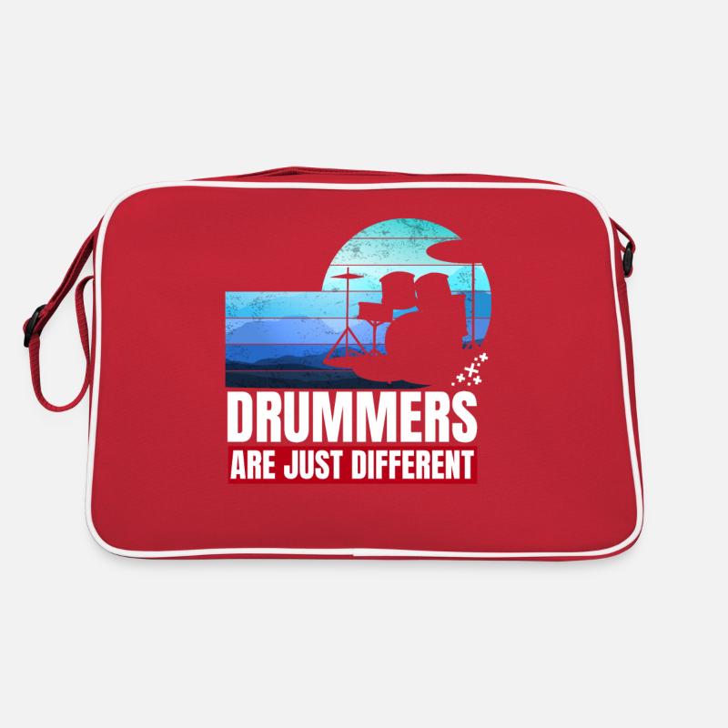 lustiger Schlagzeuger Spruch Retro Tasche