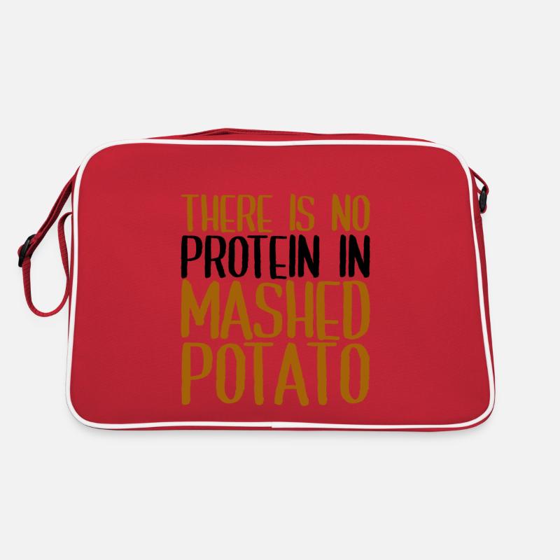 There Is No Protein In Mashed Potato 4 Retro Tasche