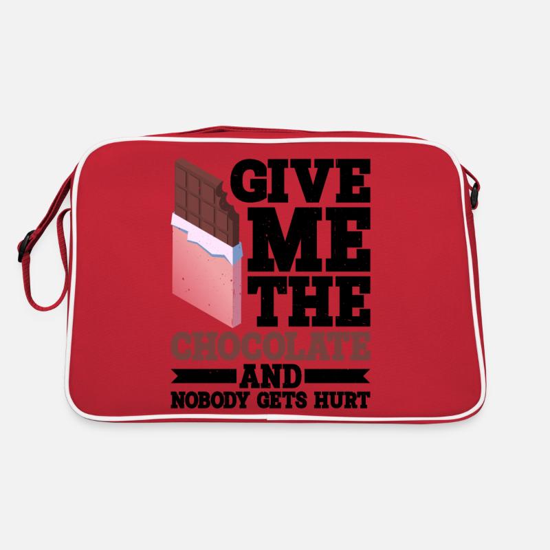 Give Me The Chocolate And Nobody Gets Hurt 2 Retro Tasche