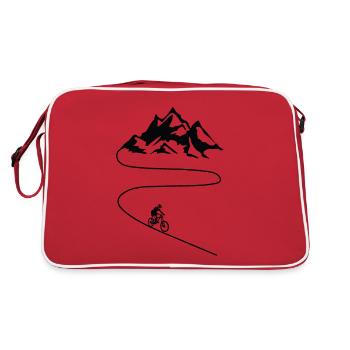 VTT Cyclisme Cyclisme descente - Sac Retro - rouge/blanc - Dos