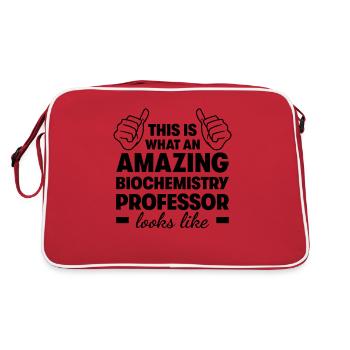 Professeur de biochimie incroyable - Sac Retro - rouge/blanc - Dos