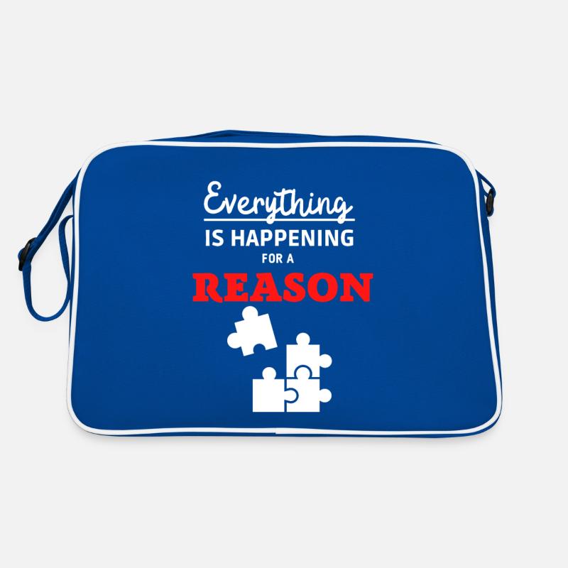 Everything is happening for a reason 3 Retro Tasche