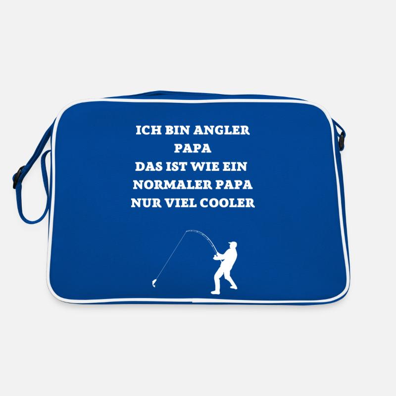 ICH BIN EIN COOLER ANGLER PAPA Retro Tasche