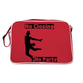 Mallorca Closing - Party Time auf Malle! - Retro Tasche - Rot/Weiß - Hinten