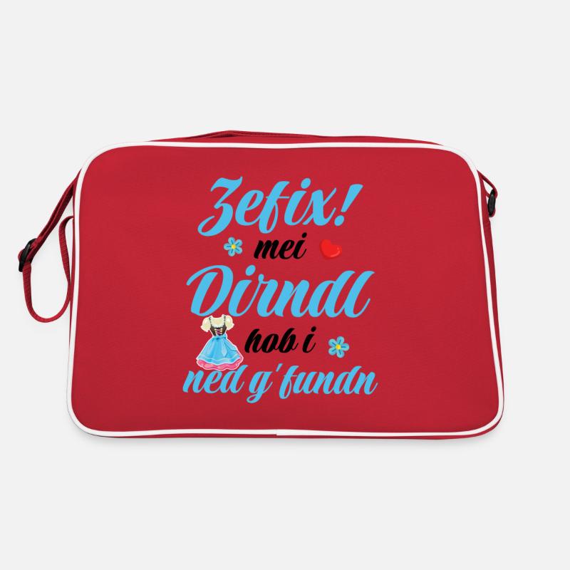 Dirndl | Mei Dirndl hob i ned g'fundn Retro Tasche