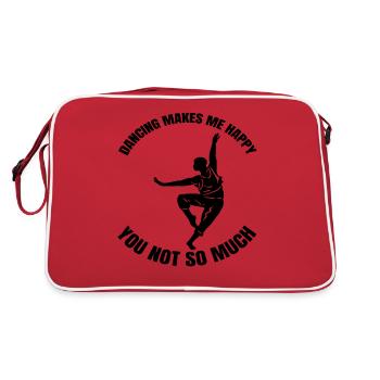 Dancing Hobby Gift Dance Sport Dancer Sport - Retro Bag - red/white - Back